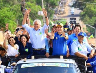 Em megacarreata na região Noroeste, Caiado e Mabel reforçam compromisso com Goiânia