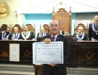 Em Goiânia, Zacharias Calil recebe homenagem em evento de 67 anos da maçonaria 