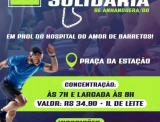 Anhanguera: 2ª Corrida Solidária arrecadará doações para o Hospital do Amor de Barretos - SP