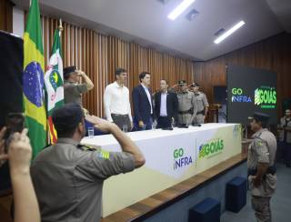 Daniel Vilela reforça compromisso com a segurança pública em transição no Comando Rodoviário