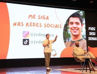 João Vitor de Paiva ministra palestra para mais de 1500 professores no Sesi Senai Goiás