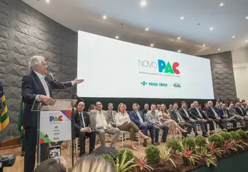 No lançamento do Novo PAC em Goiás, Caiado ressalta importância de parceria com o governo federal para levar mais benefícios aos goianos 