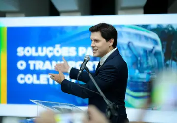 Vice-governador de Goiás, Daniel Vilela participa, ao lado do governador Ronaldo Caiado, de anúncio de melhorias para o transporte coletivo da região metropolitana de Goiânia