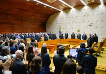  Governador Ronaldo Caiado durante posse do novo ministro do Supremo Tribunal Federal (STF), Flávio Dino, em Brasília 