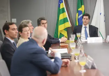 Governador em exercício, Daniel Vilela se reúne com comitiva de representantes de Portugal para apresentar potencialidades de Goiás