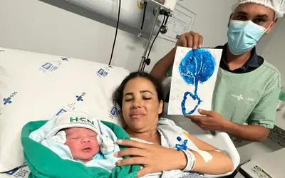 Uruaçu: Nasce primeiro bebê do Hospital Estadual do Centro-Norte Goiano