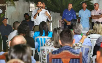 Lincoln Tejota ressalta legado da família em benefício do povo e fala de seus projetos para Goiás, em reunião em Santa Cruz de Goiás