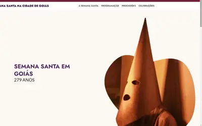 Governo do Estado lança site sobre a Semana Santa na cidade de Goiás