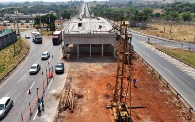 Goinfra executa segunda etapa das obras do viaduto do Portal da Fé, em Trindade