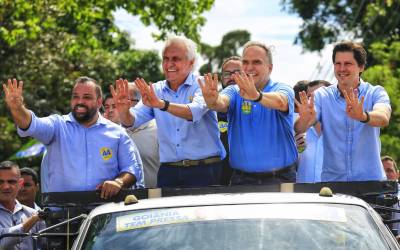 Goiânia: "Quem se omite do voto não contribui com a democracia", diz Caiado ao pedir comparecimento às urnas