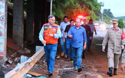 Goiânia: Prefeito Sandro Mabel vistoria pontos afetados pelas chuvas nos bairros da capital