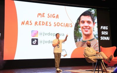 João Vitor de Paiva ministra palestra para mais de 1500 professores no Sesi Senai Goiás